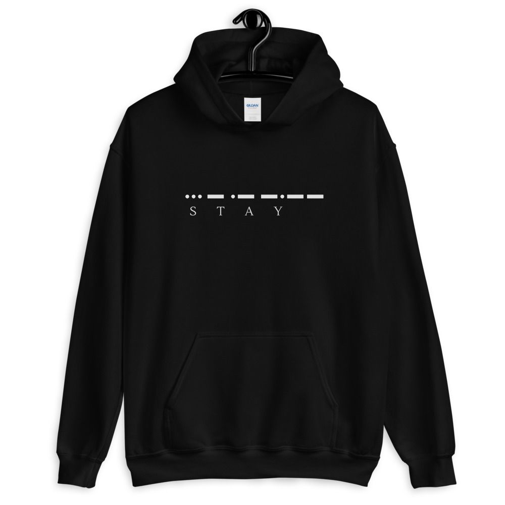 STAY Morse Code Hoodie - The Wacky Company