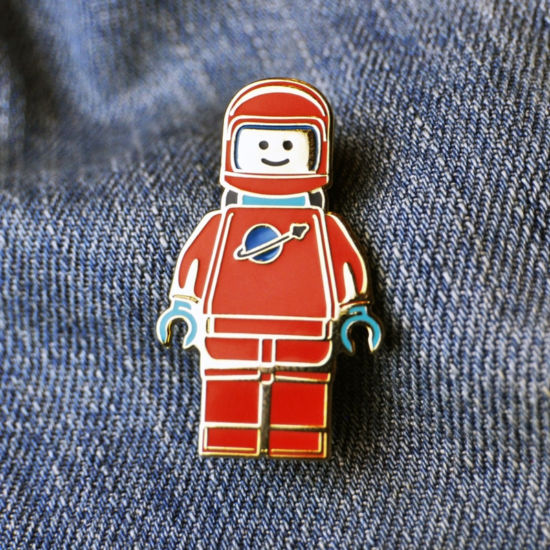 Robot Astronaut Enamel Pin The Wacky Company 