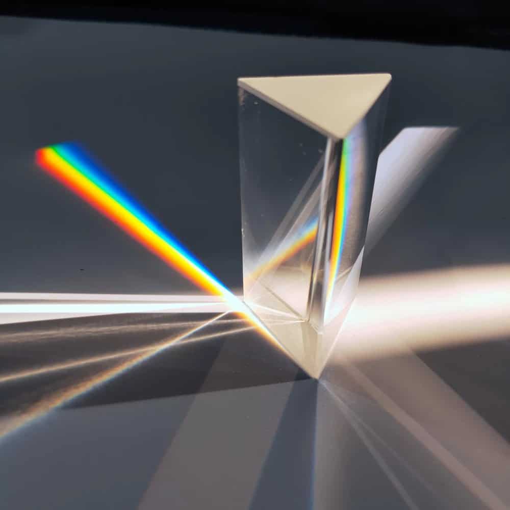 Newton's Rainbow - Triangular Glass Prism - The Wacky Company