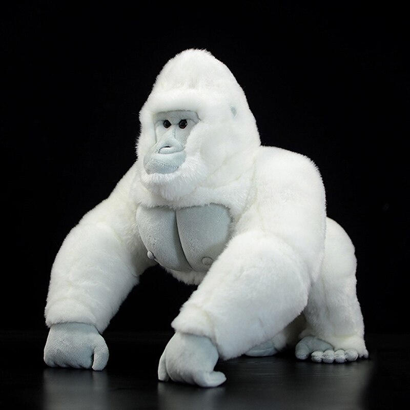 Lifelike ​Albino Gorilla Stuffed Plush Toy