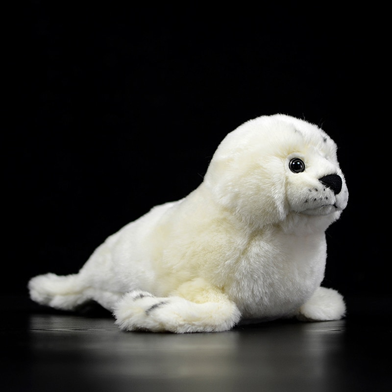 Lifelike White Seal Plush Toy